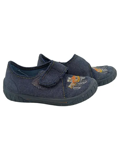 Superfit Hausschuhe Jungen Gr. 25 Blau Monster Truck Klettverschluss