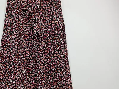 ever.me Damen Faltenrock Blumenmuster Schleife Midirock Schwarz XS