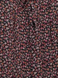 ever.me Damen Faltenrock Blumenmuster Schleife Midirock Schwarz XS 3