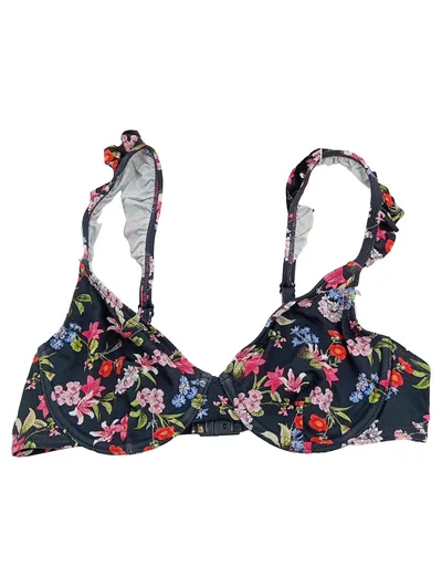 Esprit Damen Bikini Oberteil Blumenmuster Mehrfarbig Gr. 36 B