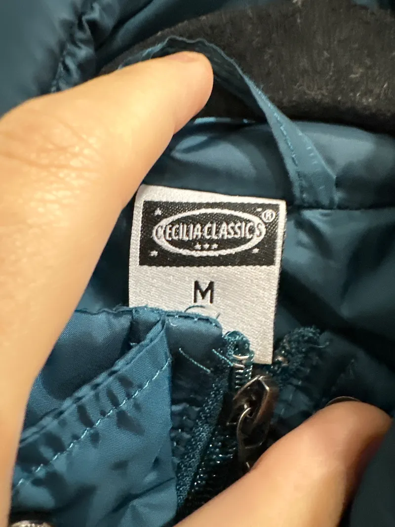 Cecilia Classics Steppweste Damen Gr. M Petrol Weste Wattiert 2