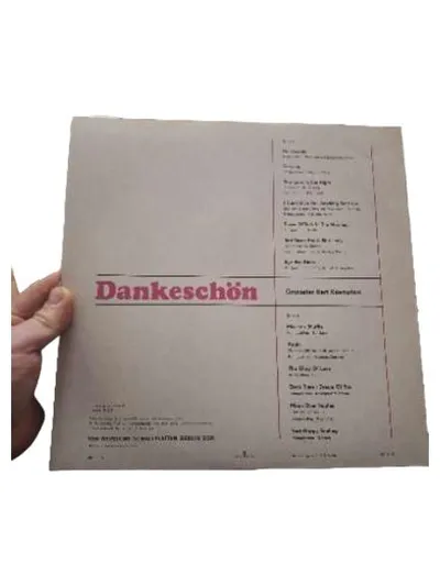 Bert Kaempfert Orchester - Dankeschön LP Vinyl AMIGA DDR Stereo