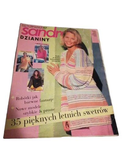 Sandra Dzianiny Strickzeitschrift 35 schöne Sommerpullover Stricken Handarbeit