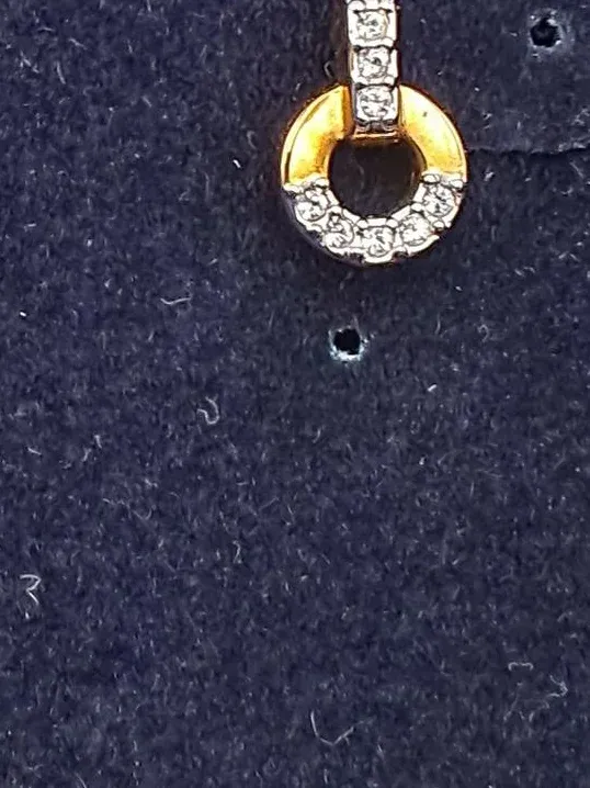 Swarovski Ohrstecker Damen Elegant Gold Edelstahl Strass 0.9cm Festlich 3