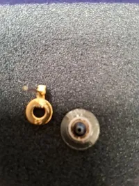 Swarovski Ohrstecker Damen Elegant Gold Edelstahl Strass 0.9cm Festlich 5