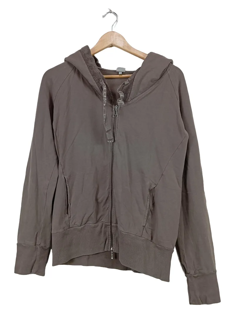 DEHA Damen Sweatjacke Kapuze Hoodie Grau Baumwolle Gr. XL 1