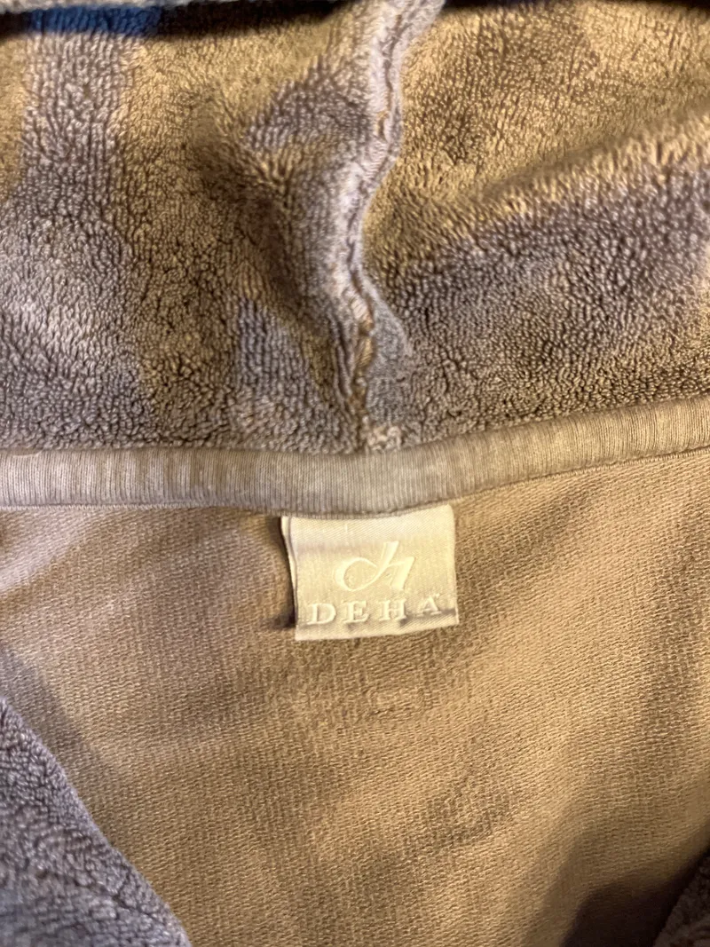 DEHA Damen Sweatjacke Kapuze Hoodie Grau Baumwolle Gr. XL 2