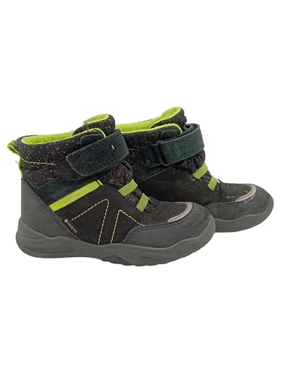 Superfit Kinder Schneestiefel Gr. 24 Gore-Tex Grau Grün Winterstiefel