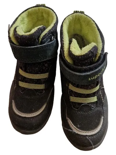 Superfit Kinder Schneestiefel Gr. 24 Gore-Tex Grau Grün Winterstiefel