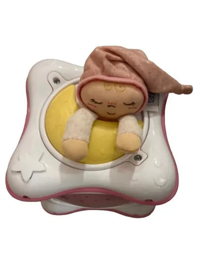Chicco Nachtlicht Projektor Schlaffigur Baby Rosa Mond Stern Einschlafhilfe