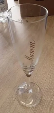 G.H. Mumm Champagnerglas Sektglas Sektflöte transparent elegant 22cm