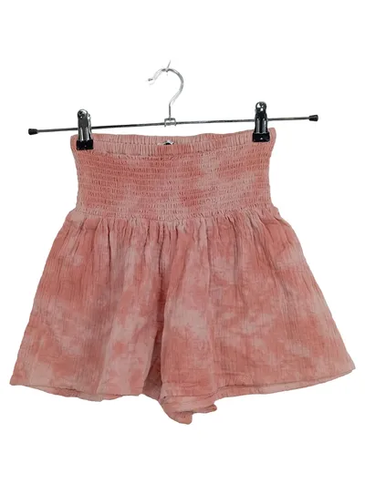 Etam Damen Shorts Rosa Batik XS 34 Baumwolle Smok-Bund Sommer