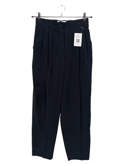Jean Claire Damen Stoffhose Klassisch Business Falten Schwarz Gr. W28/36/S