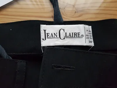 Jean Claire Damen Stoffhose Klassisch Business Falten Schwarz Gr. W28/36/S