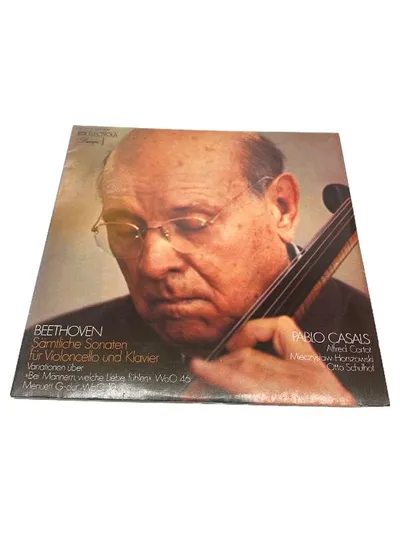 Beethoven Sämtliche Sonaten Violoncello Klavier Pablo Casals LP Vinyl Electrola