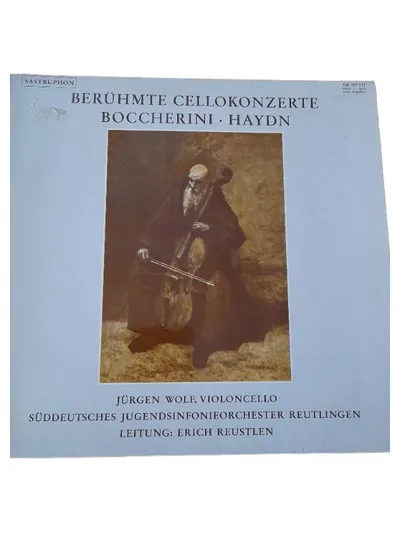 Vinyl LP Berühmte Cellokonzerte Boccherini Haydn Jürgen Wolf SASTRUPHON