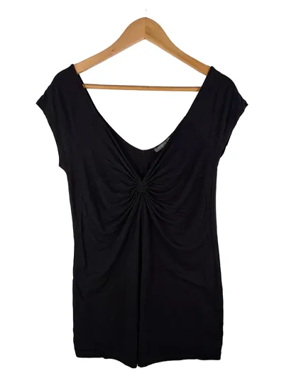Tramontana Damen Elegant Top Gr. L Schwarz Raffung Viskose Alltag