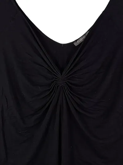 Tramontana Damen Elegant Top Gr. L Schwarz Raffung Viskose Alltag