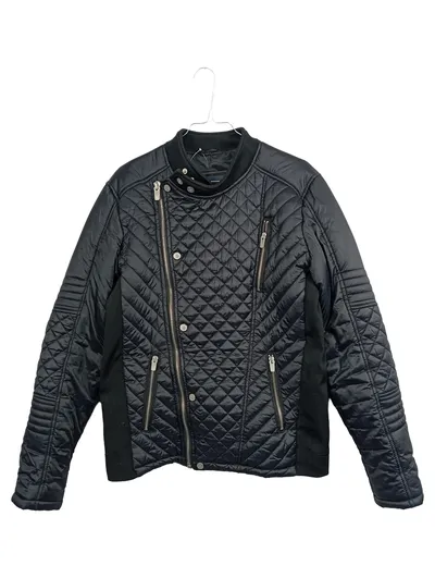 Zara Man Steppjacke Herren Gr. M Schwarz Freizeit Urban Gesteppt