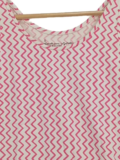Gudrun Sjöden Damen Top Tanktop Gr. S Rosa Zickzack Modal Baumwolle