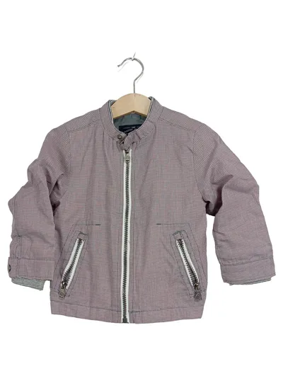ZARA Baby Leichte Jacke Bomberjacke kariert Gr. 74 Beige