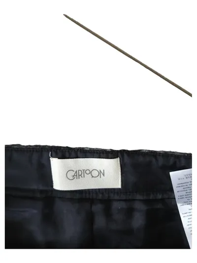 Cartoon Damen Midirock kariert grau Wolle Gr. 38 Alltag