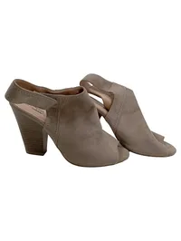 5th Avenue Damen Sandaletten Beige Gr. 38 Blockabsatz Peeptoe 1