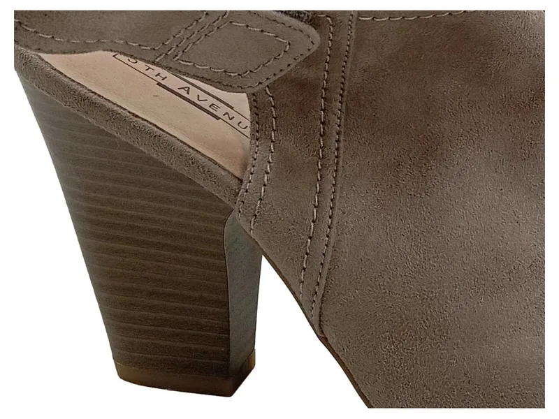 5th Avenue Damen Sandaletten Beige Gr. 38 Blockabsatz Peeptoe 2