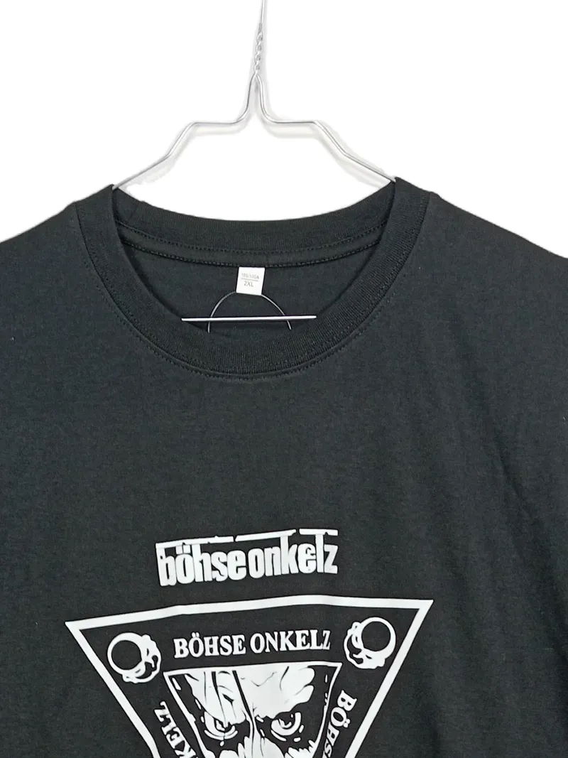 Böhse Onkelz Fanshirt Skelette Totenköpfe Freizeit T-Shirt Schwarz XXL 2
