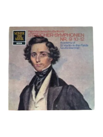 Mendelssohn Streicher-Symphonien Nr. 9 10 12 Marriner Decca LP Vinyl