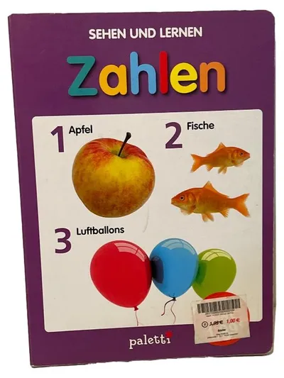 Paletti Zahlen lernen Lernbuch Kinderbuch Pappbuch Hardcover