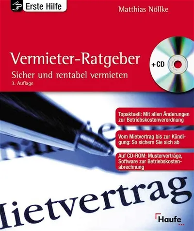 Mietrecht Betriebskostenverordnung Vermieter Ratgeber Nöllke Haufe Buch CD