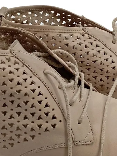 Gabor Damen Stiefelette Schnürer Lochmuster Leder Beige Gr. 41
