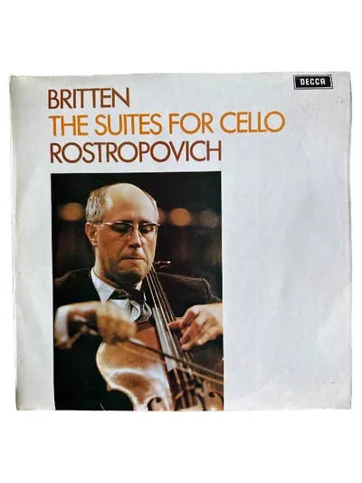 Britten The Suites for Cello Rostropovich Decca Vinyl LP Klassik