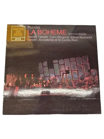 Puccini La Boheme Vinyl LP Renata Tebaldi Carlo Bergonzi DECCA
