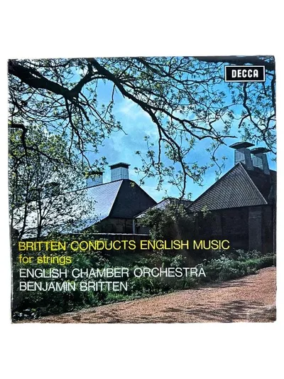 Britten Conducts English Music for Strings LP Decca Vinyl Klassik ECO