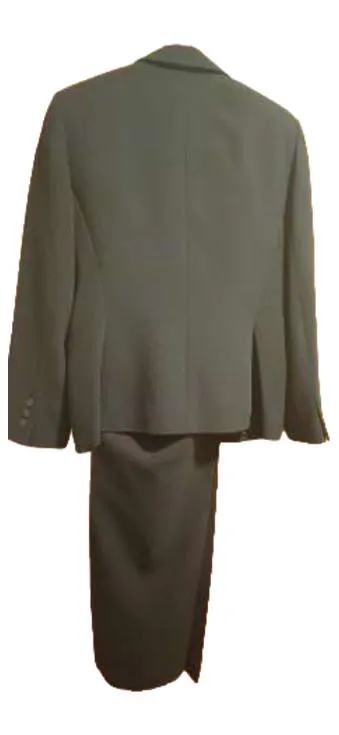 Anne Klein Damen Hosenanzug Blazer Hose Business Blau Gr. 42/XL
