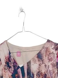 Basler Damen Sommerkleid Gr. 40 Mehrfarbig Floral Elegant Raffung 2