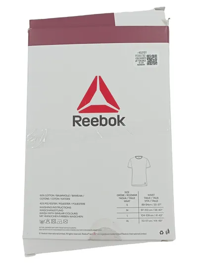 Reebok Herren T-Shirt 2er Pack Cotton Comfort Weiß Gr. L Basic