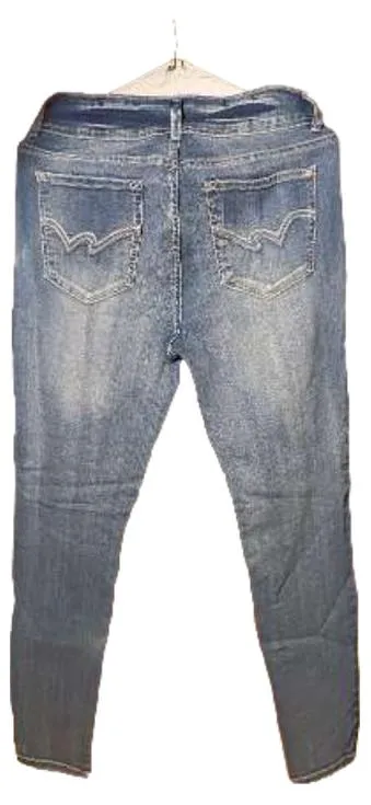 WallFlower Damen Jeans Straight Leg Blau Gr. S W28 L27 Stretch