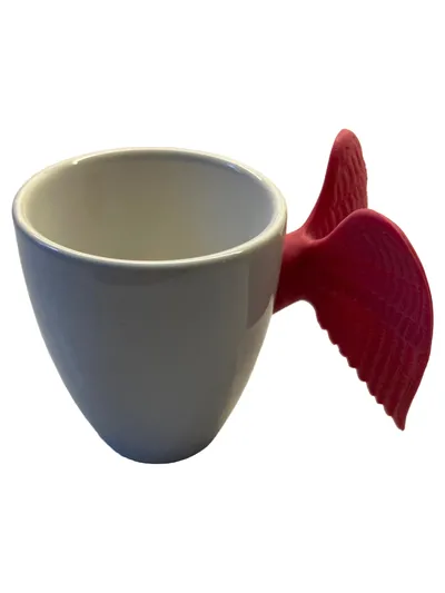 Pylones Tasse Engel Flügelgriff Weiß Porzellan 4cm Alltag