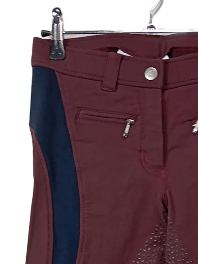 Felix Bühler Reithose Kinder Gr. 34 Vollbesatz Bordeaux Navy