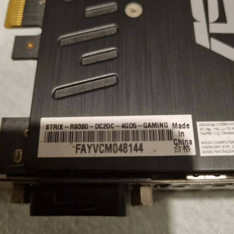 ASUS STRIX R9 380 4GB GDDR5 Gaming Grafikkarte DirectCU II OC 5