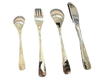 WMF Kinderbesteck Set 4-teilig Cromargan Edelstahl Gabel Löffel Messer