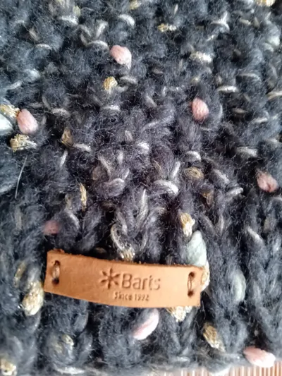 Barts Strickmütze Damen Grau Meliert Beanie Winter Mütze