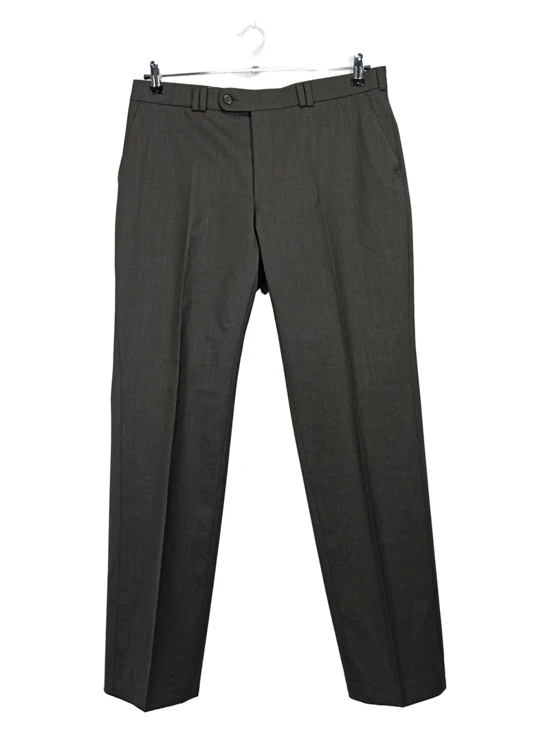 Club of Comfort Herren Anzughose Grau Gr. 52 W36 Business Klassisch 1