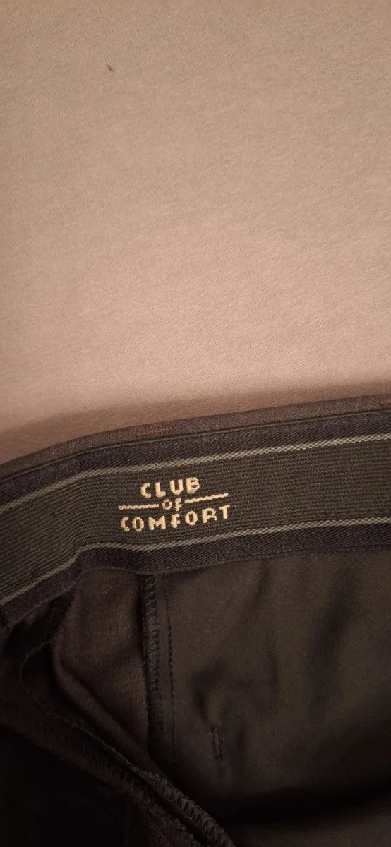 Club of Comfort Herren Anzughose Grau Gr. 52 W36 Business Klassisch 2