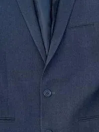 ASOS Herren Sakko Grau Meliert Business Gr. 48 M Langarm Polyester