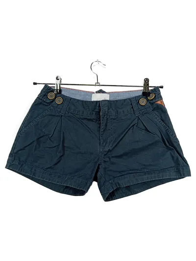 Bench Damen Cargo Shorts Blau Gr. W26 Baumwolle Freizeit Hose Sommer
