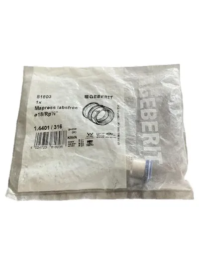 Geberit Mapress labsfree 81803 Übergangsstück ø18/Rp½ Sanitärfitting